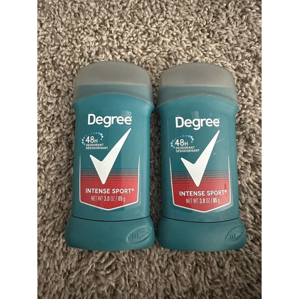 2 Degree Men Intense Sport 48 HR Deodorant Aluminum Free Formula 3.0 oz ea